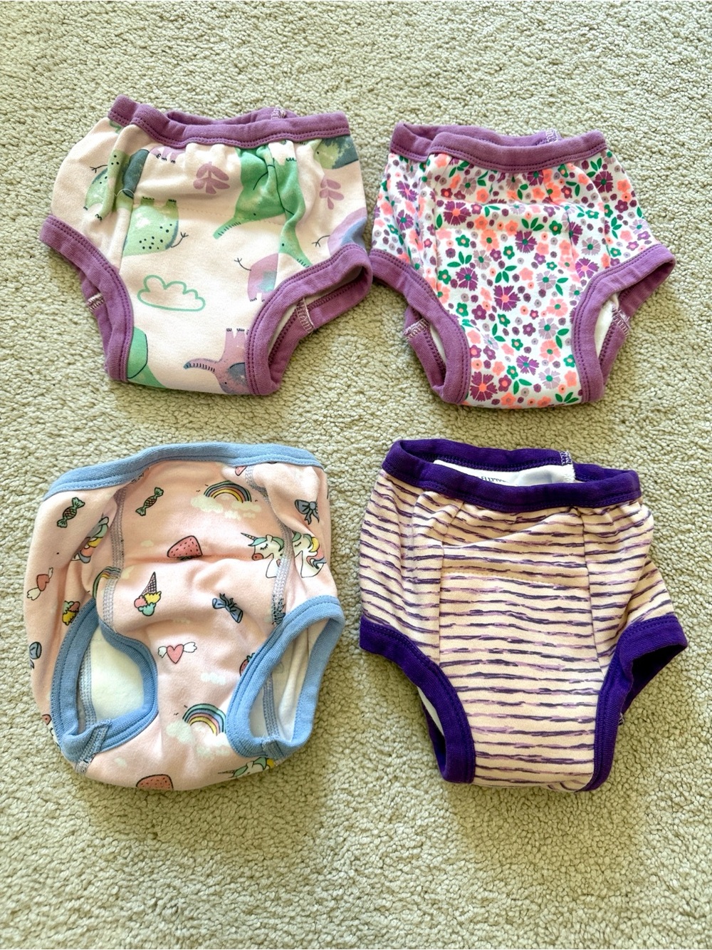 Bundle Set of 4 Girls' Training Pants